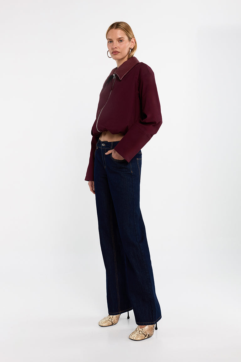 Jayda Jacket | Burgundy