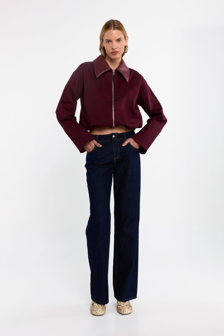 Jayda Jacket | Burgundy