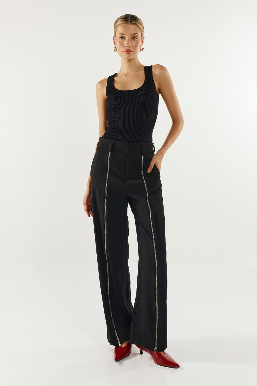 Jeanie Knit Top | Black