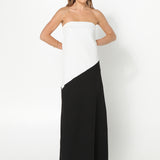 Joanna Maxi Dress | White & Black