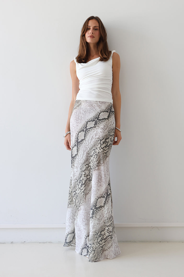 Joni Maxi Skirt | Snake