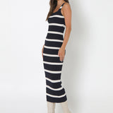 Kara Knit Dress | Navy/Bone