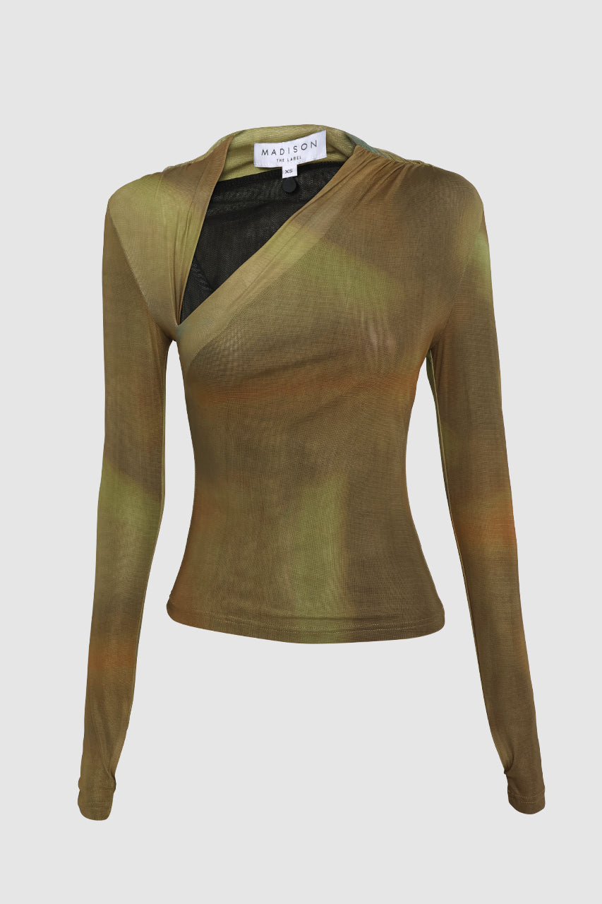 Laury Mesh Top | Forrest Mist