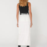 Lisa Cargo Maxi Skirt | White