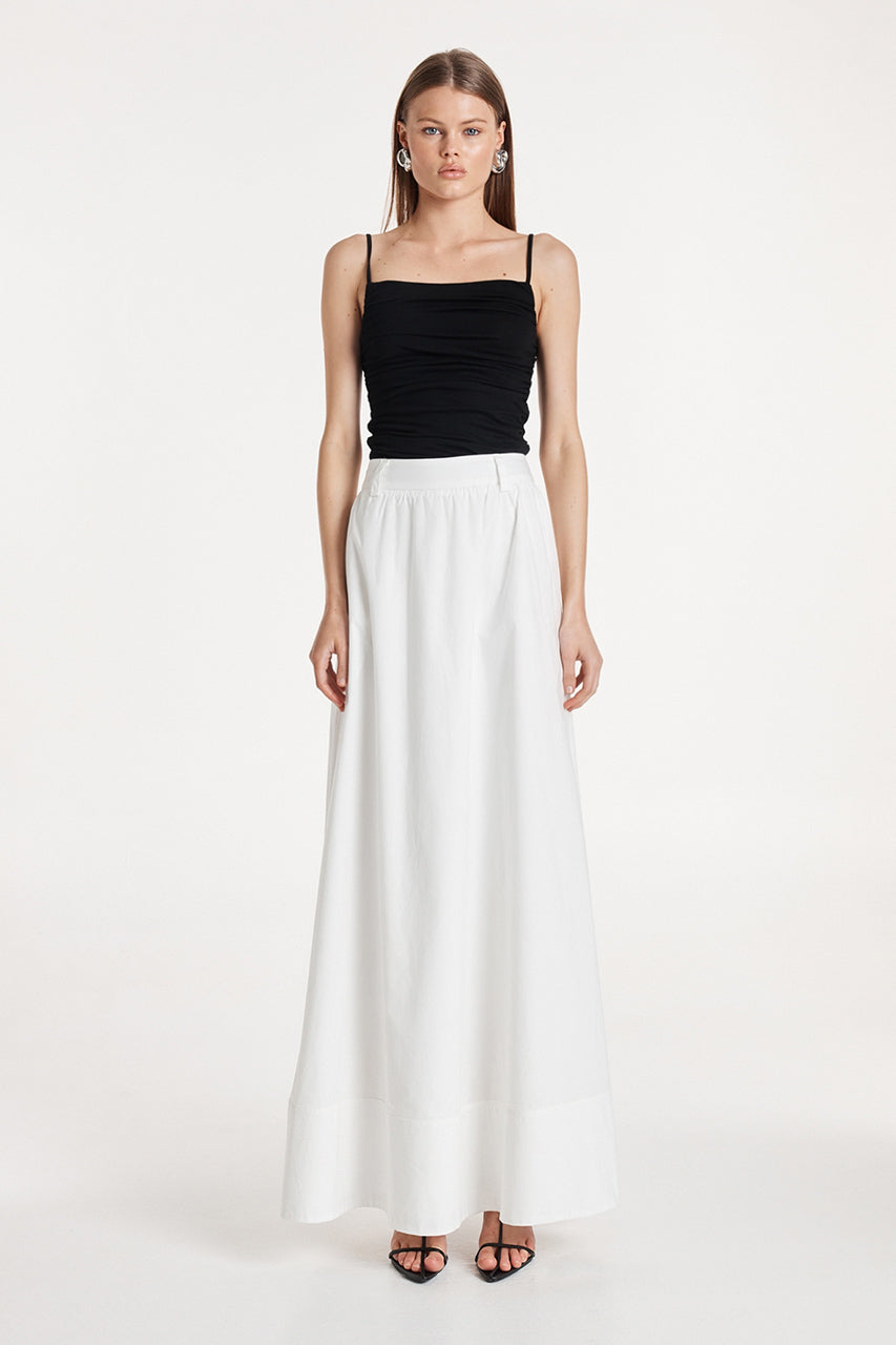 Lopez Maxi Skirt | White