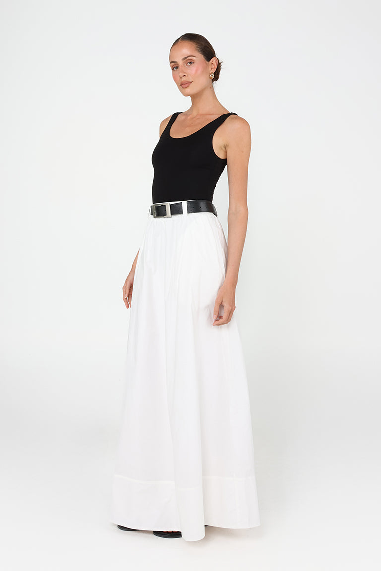 Lopez Maxi Skirt | White