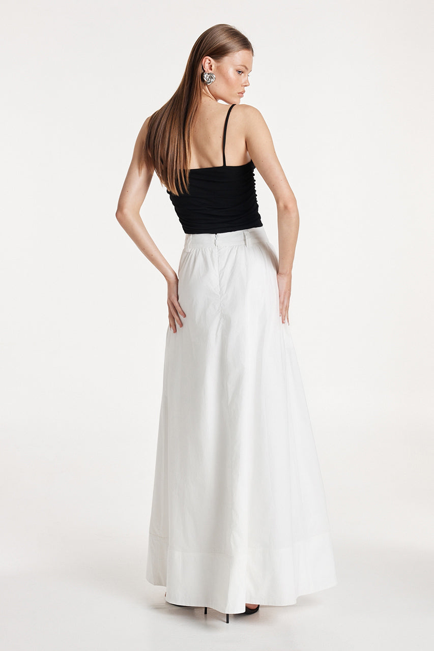 Lopez Maxi Skirt | White