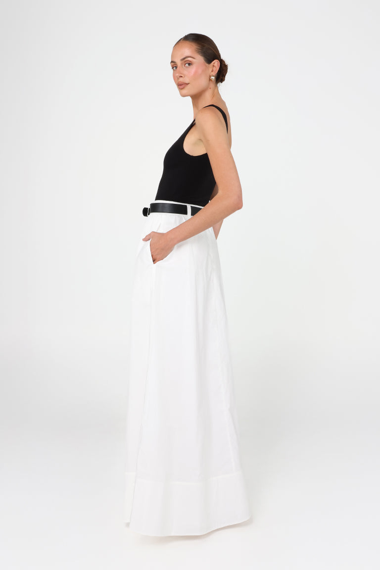 Lopez Maxi Skirt | White