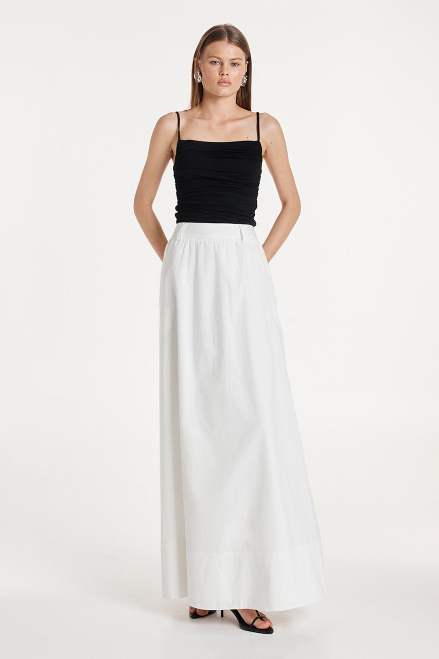 Lopez Maxi Skirt | White