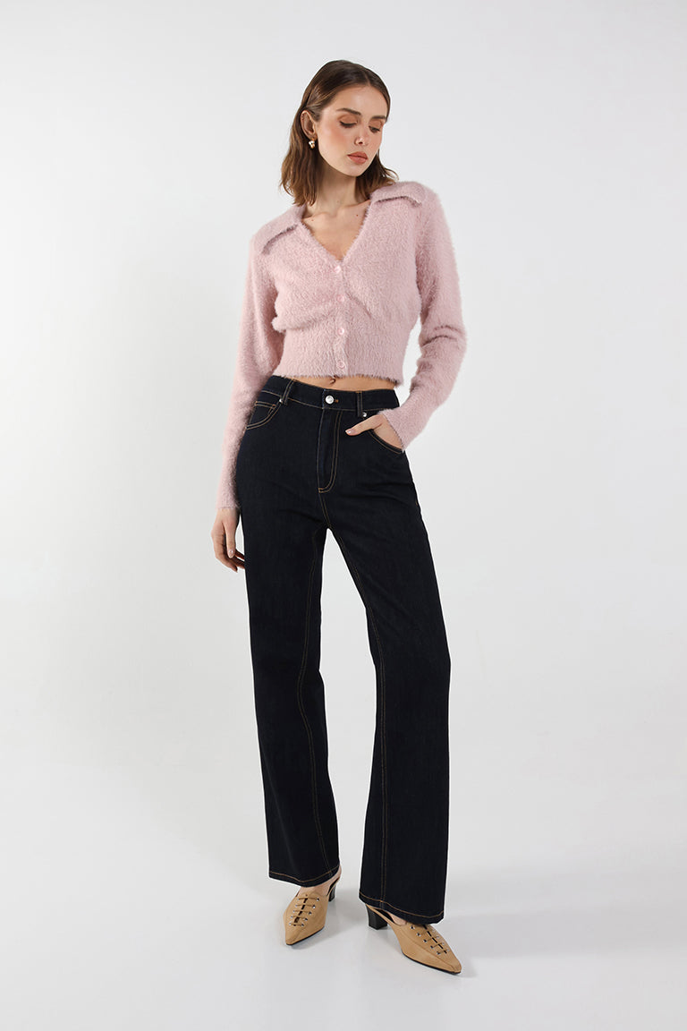 Lucy Knit Cardigan | Dusty Pink