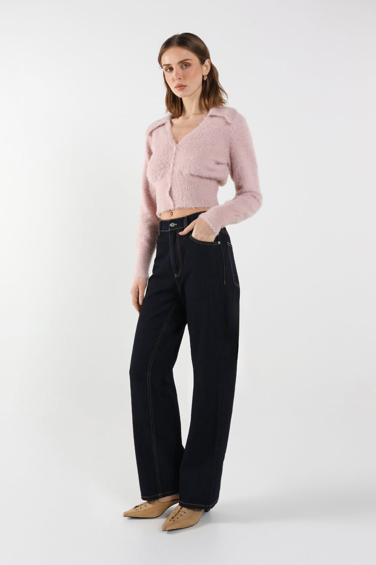 Lucy Knit Cardigan | Dusty Pink