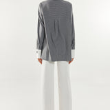 Lyon Shirt | Charcoal Stripe