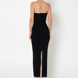 Mae Knit Midi Dress | Black