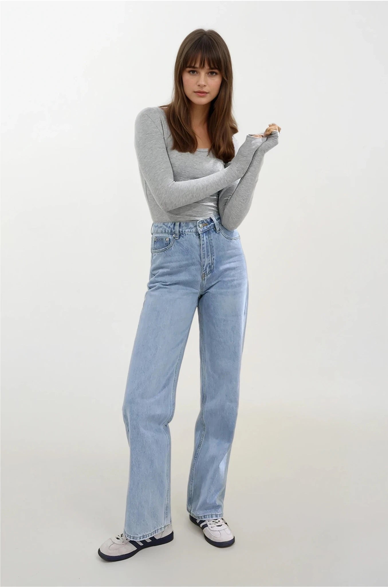 Malani Top | Grey Marle