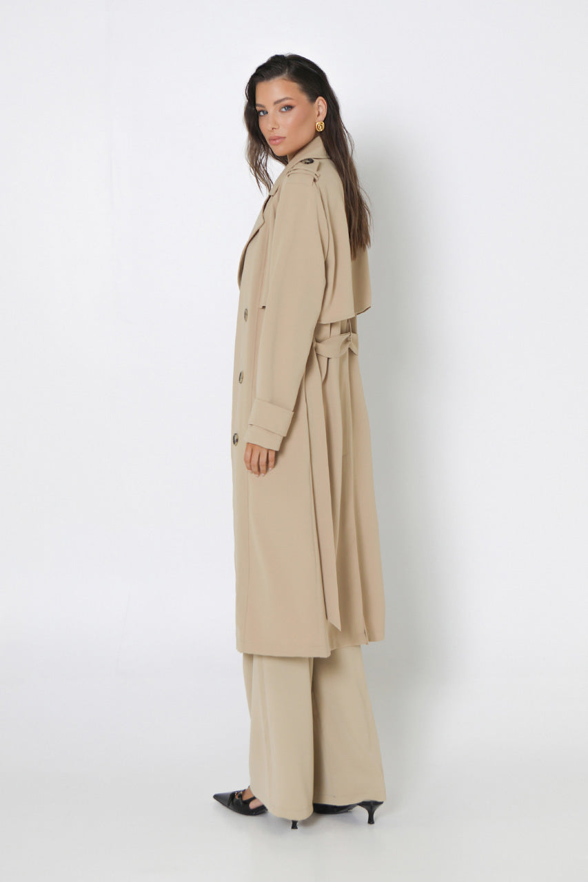 Marissa Trench Coat | Sand