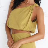 Melva Top | Mustard