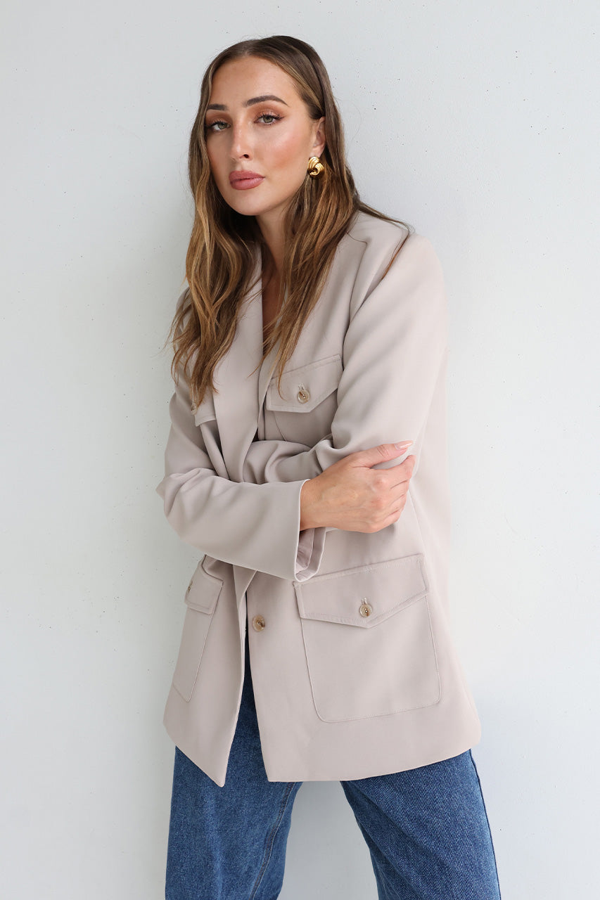 Carter Blazer | Taupe