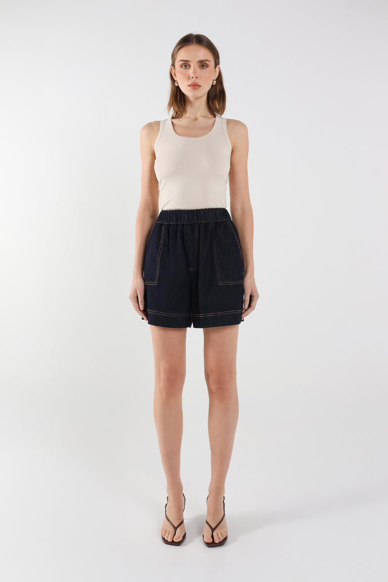 Mira Shorts | Indigo