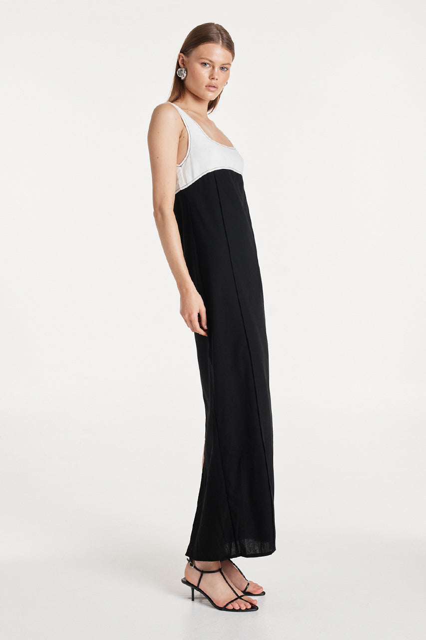 Mylee Maxi Dress | White/Black
