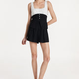 Mylee Vest | White/Black