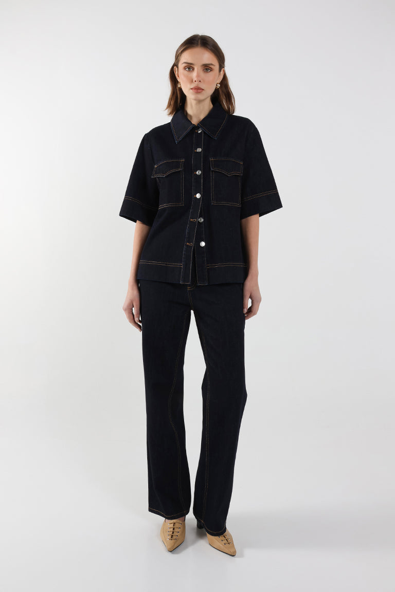 Nella Shirt | Indigo