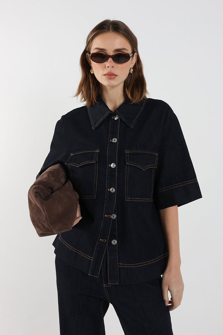 Nella Shirt | Indigo