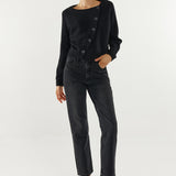 Nylah Knit Cardigan | Black