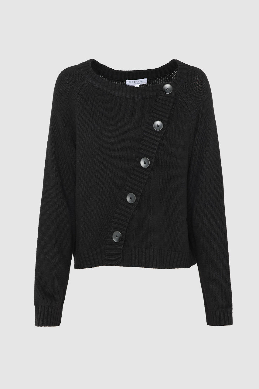 Nylah Knit Cardigan | Black