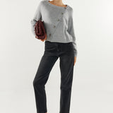 Nylah Knit Cardigan | Grey