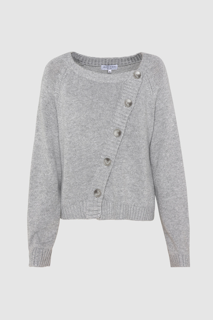 Nylah Knit Cardigan | Grey