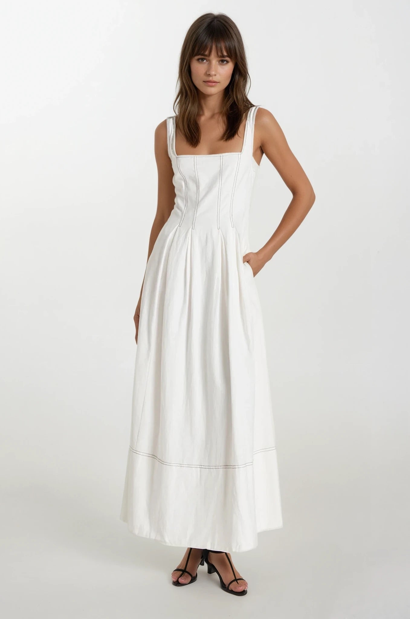 Paros Maxi Dress | White