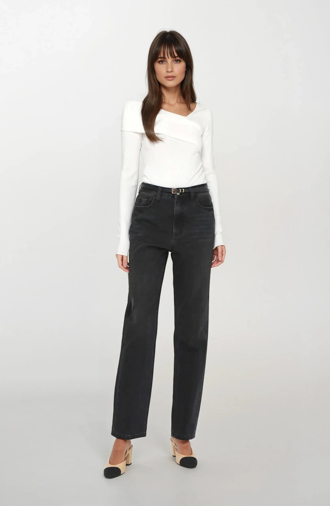 Petra Knit Top | White