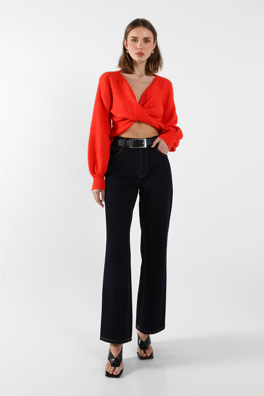 Reya Knit Jumper | Flame