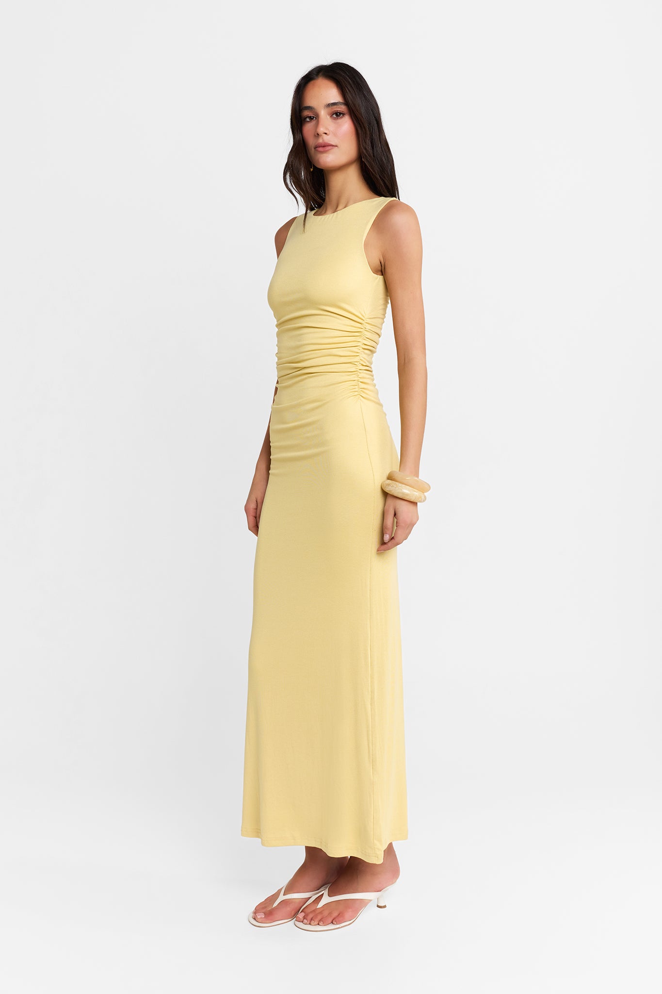 Rossi Maxi Dress | Custard