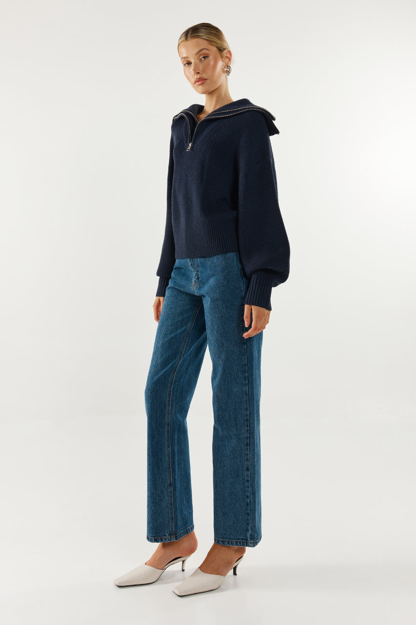 Remy Knit Jumper | Navy