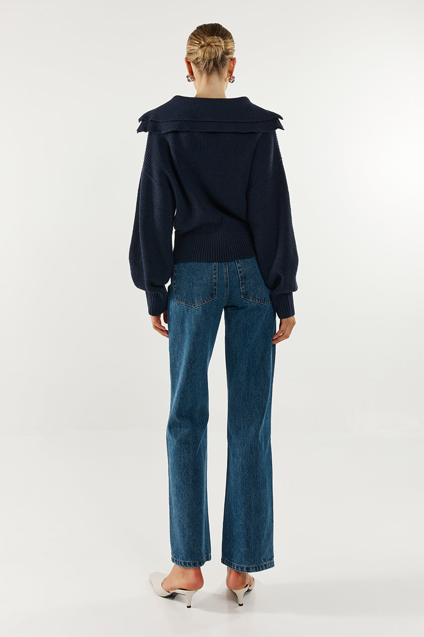 Remy Knit Jumper | Navy