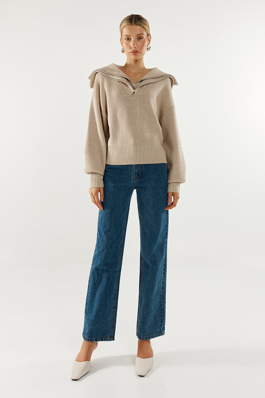 Remy Knit Jumper | Oat