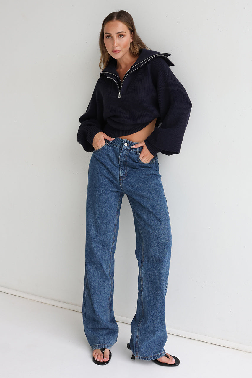Remy Knit Jumper | Navy