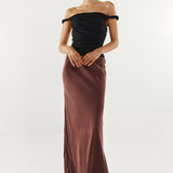 Rheia Maxi Skirt | Choc