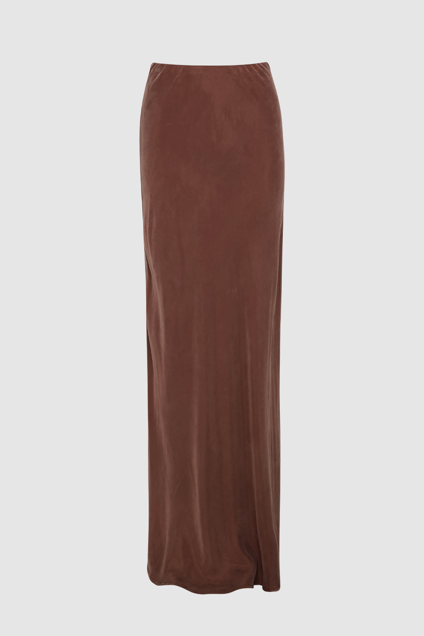 Rheia Maxi Skirt | Choc