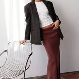 Rheia Maxi Skirt | Choc