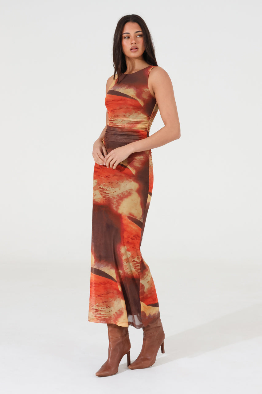 Rossi Maxi Dress | Sunset