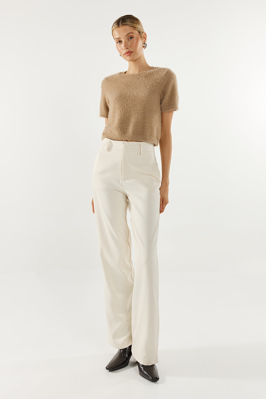 Ruby Knit Tee | Camel