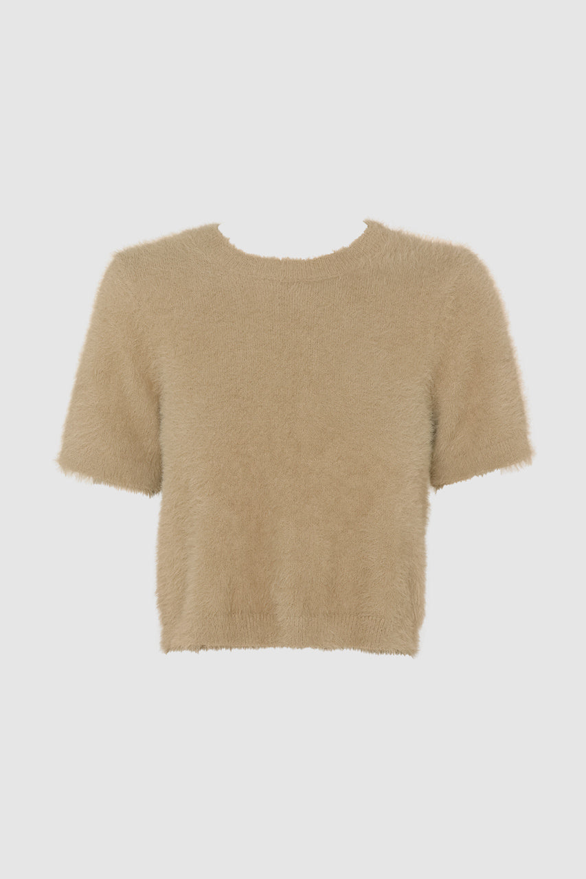 Ruby Knit Tee | Camel