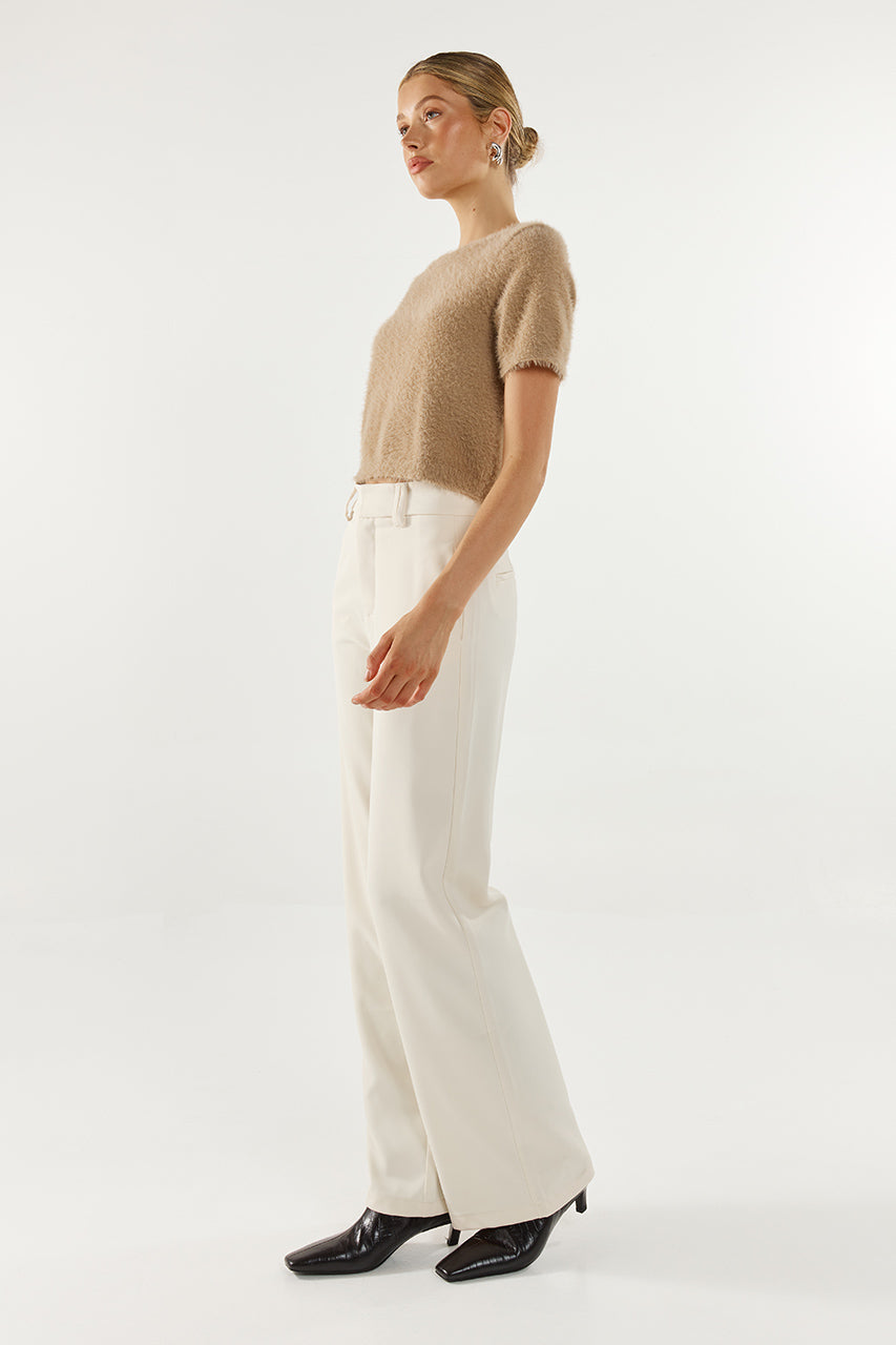 Ruby Knit Tee | Camel