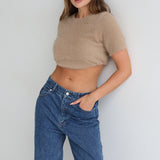 Ruby Knit Tee | Camel