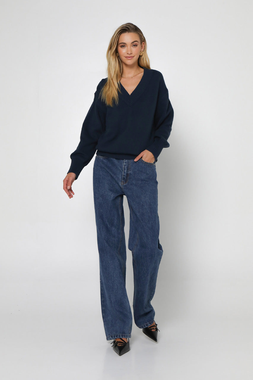 Rumi Knit Jumper | Navy