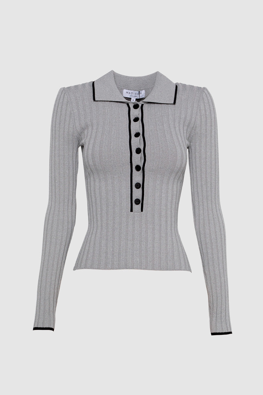 Ryder Knit Top | Grey