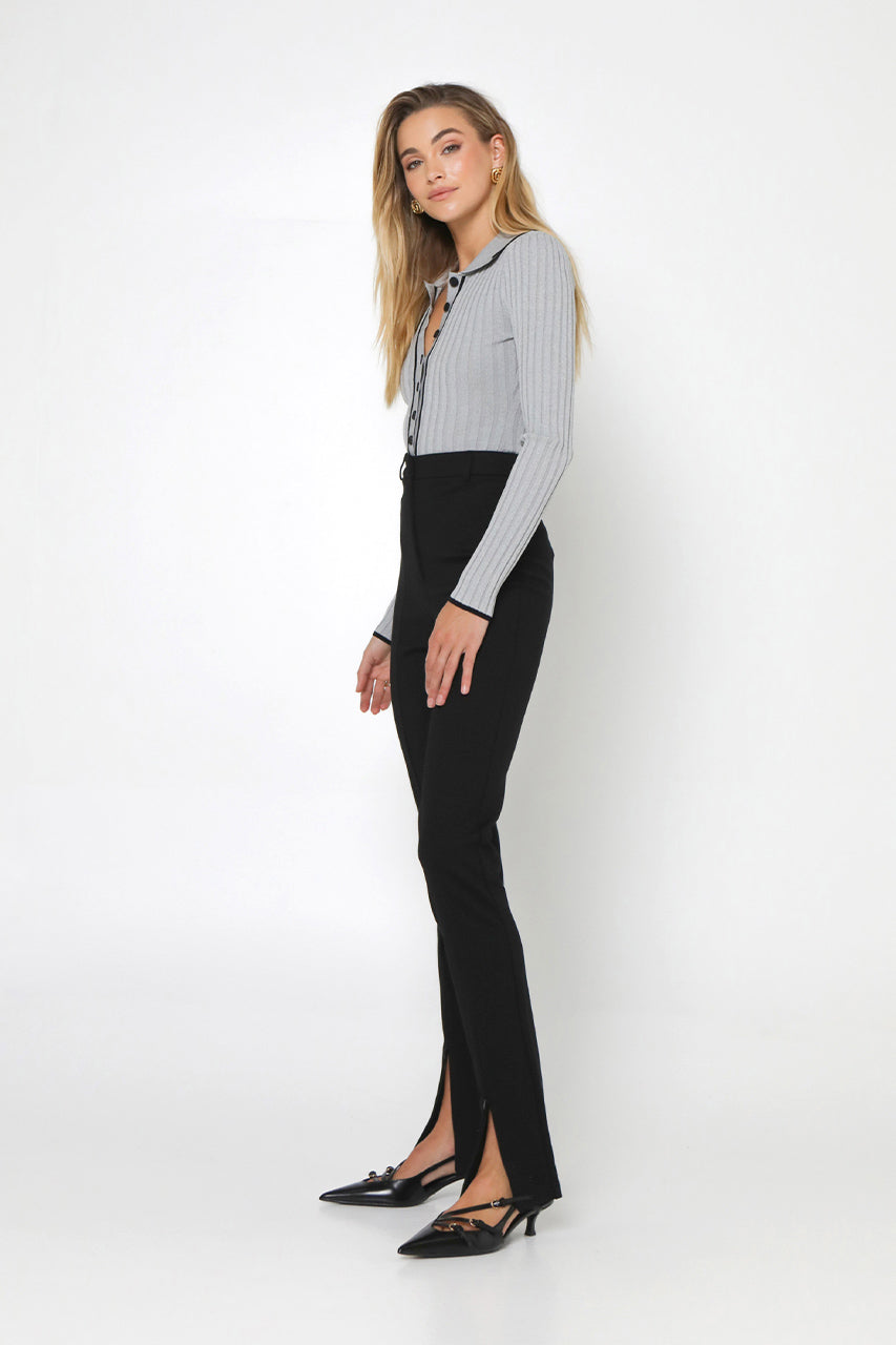 Ryder Knit Top | Grey