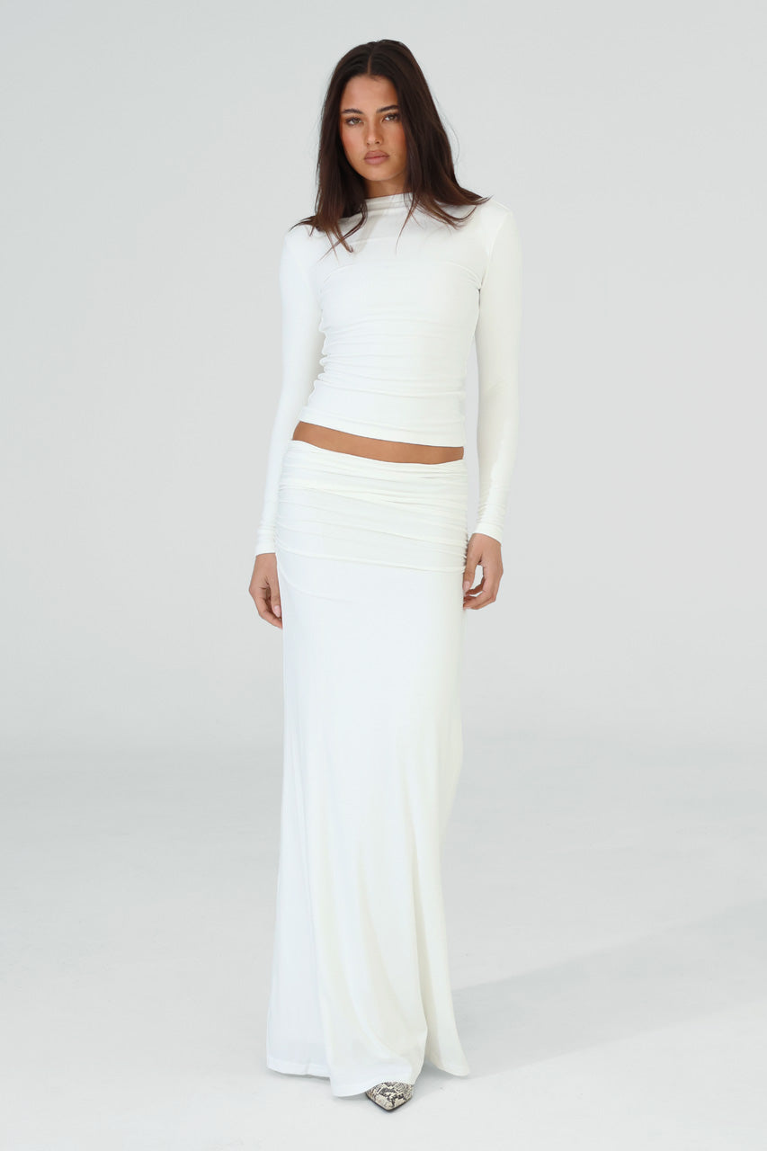 Scarlette Maxi Skirt | White